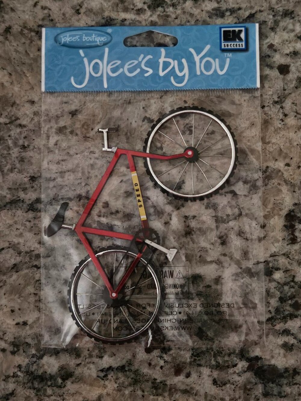 RARE JOLEES BY YOU BOUTIQUE BICYCLE MOUNTAIN 10 SPEED BIKE SCRAPBOOKING STICKERS